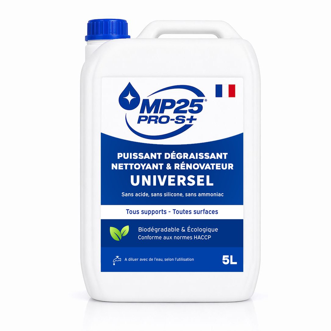 Bidon MP25 PRO-S+ 5 litres — nettoyant dégraissant rénovateur universel